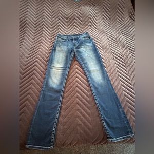 Men’s Jake straight buckle Jeans